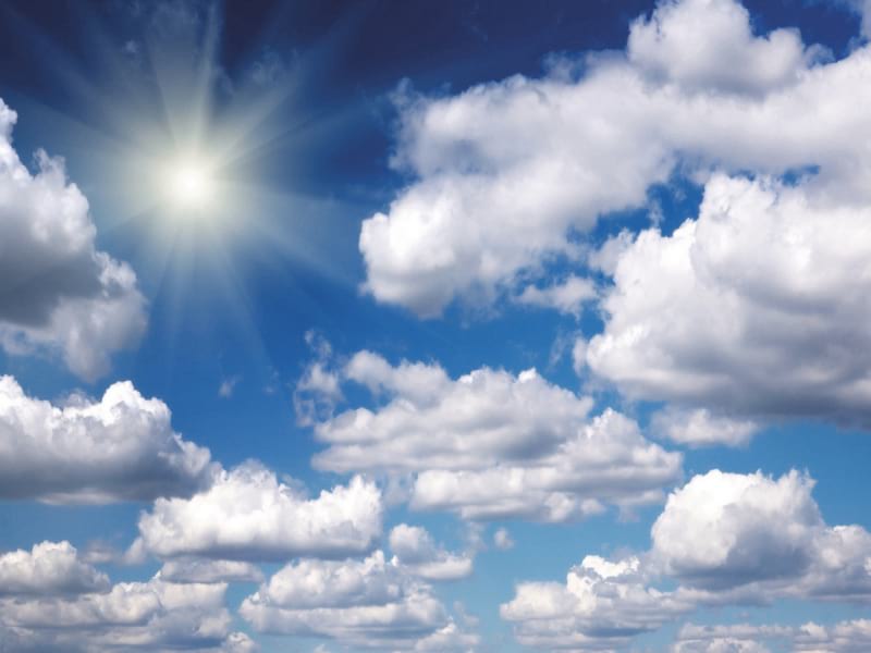 Fototapeta Flauschige Wolken