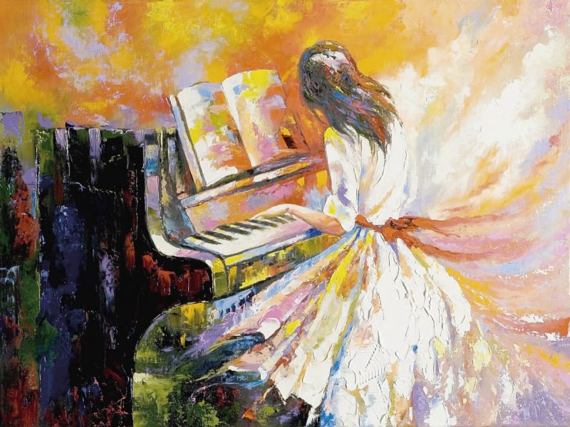 Fototapeta Junger Pianist
