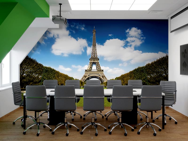 Fototapeta Der Eiffelturm we wnętrzu biura