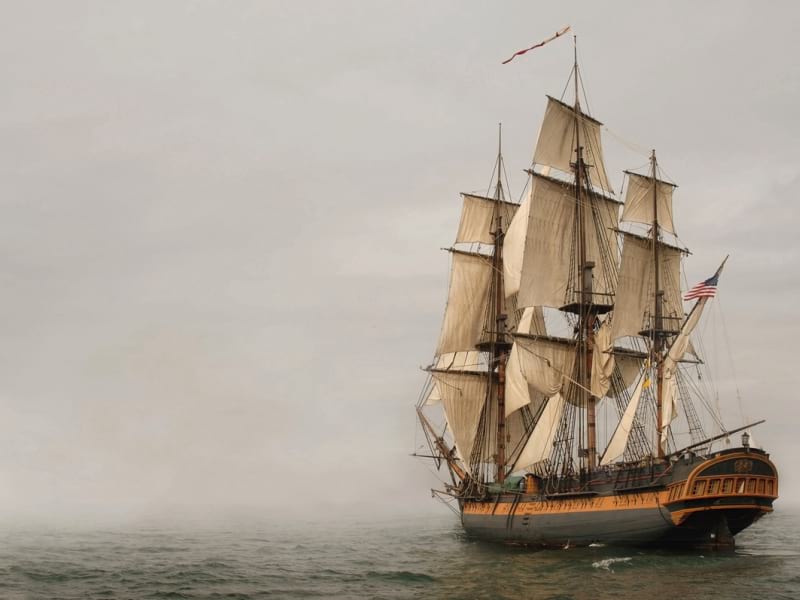 Fototapeta Schiff im Nebel