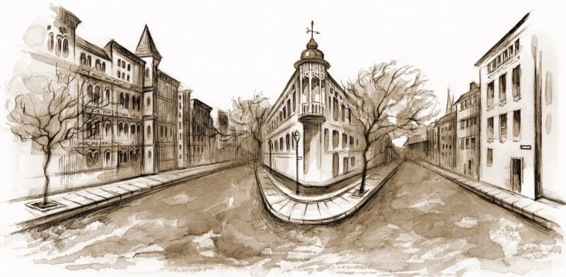 Fototapeta Stadtstraße