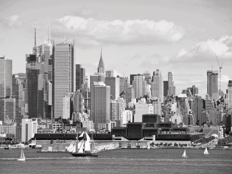 Fototapeta Schwarz-weißes New York City