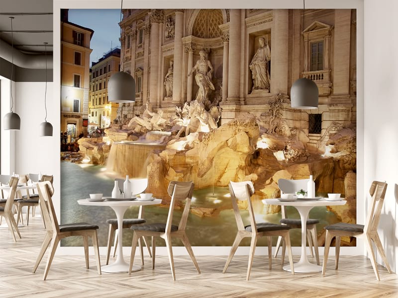 Fototapeta Trevi-Brunnen we wnętrzu kawiarni