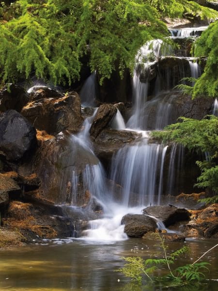 Fototapeta Kalter Wasserfall