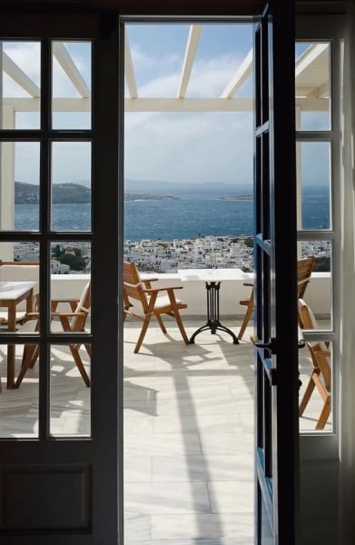 Fototapeta Tür zur Terrasse
