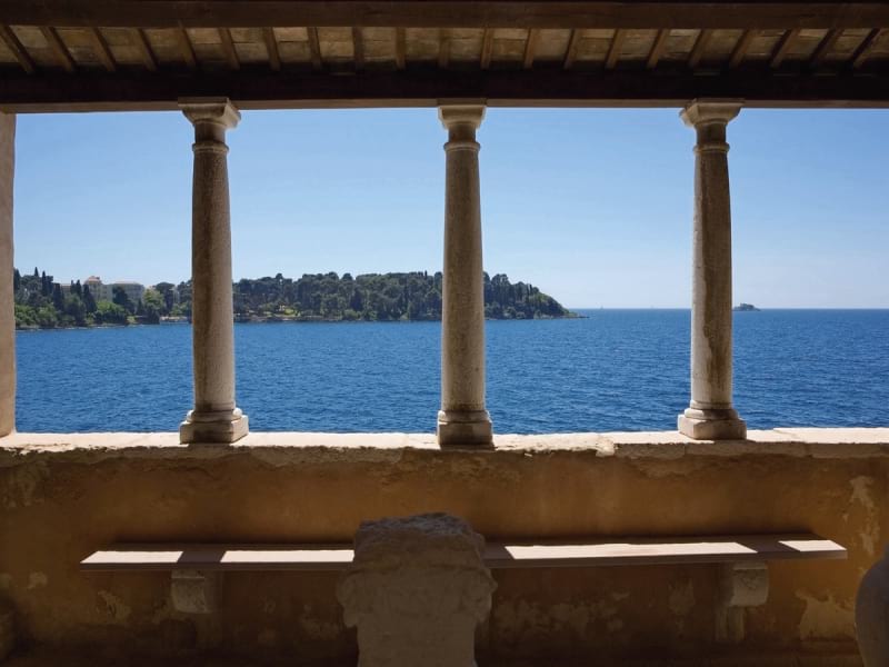 Fototapeta Balkon in Kroatien