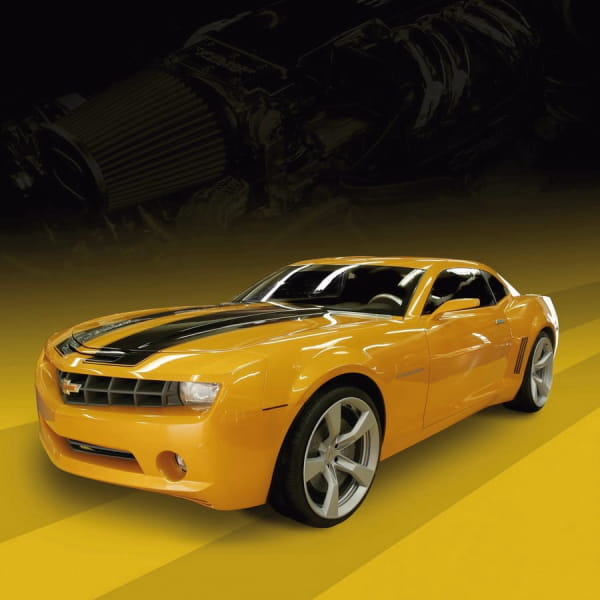 Fototapeta Gelber Chevrolet Camaro