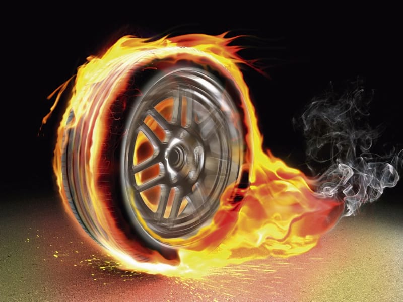 Fototapeta Feuerrad
