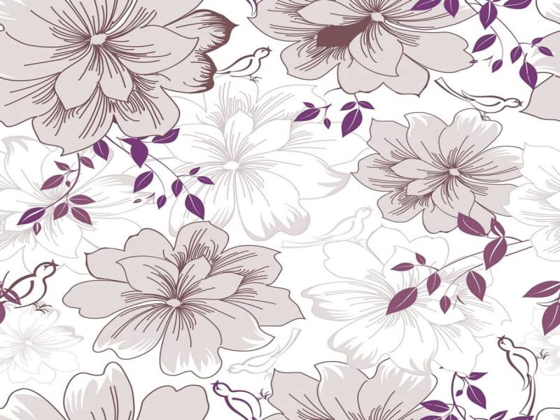 Fototapeta Elegantes Blumenmuster
