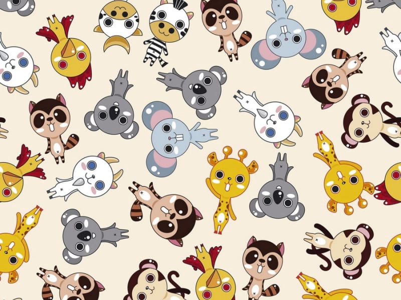 Fototapeta Süße kleine Tiere