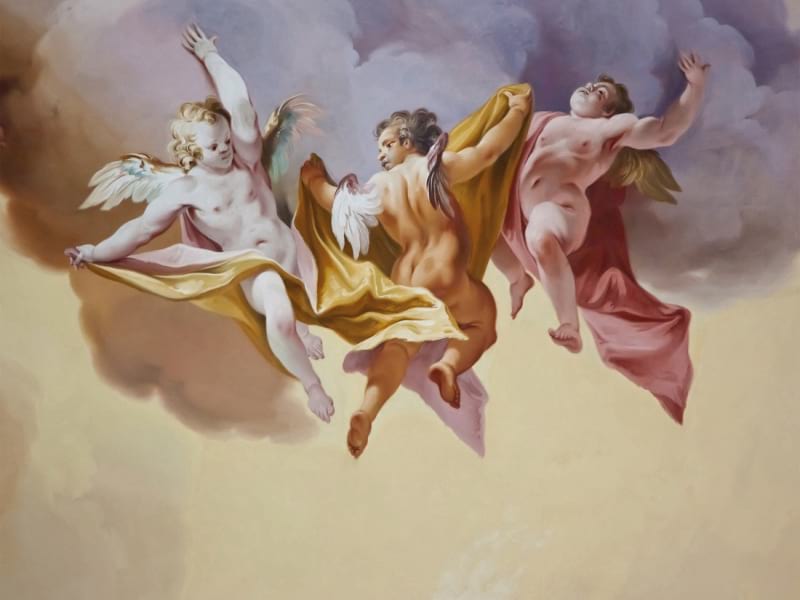 Fototapeta Engel in den Wolken