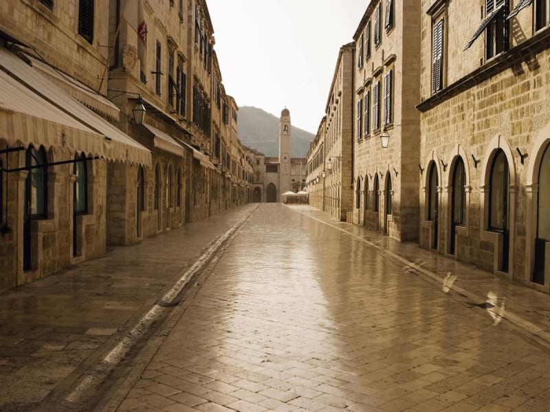 Fototapeta Straße in Kroatien