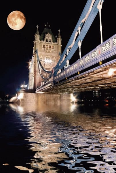 Fototapeta Tower Bridge bei Nacht