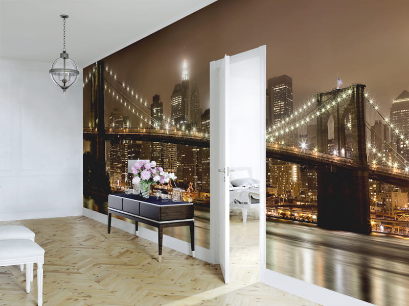 Fototapeta Die Brooklyn Bridge we wnętrzu przedpokoju