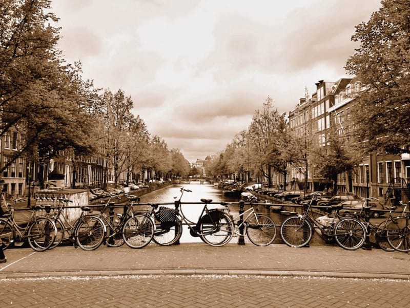 Fototapeta Fahrräder in Amsterdam