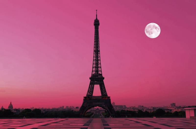 Fototapeta Mond über Paris