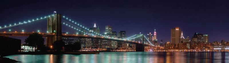 Fototapeta Nachtlichter der Brooklyn Bridge