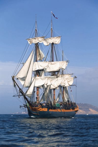 Fototapeta Segelschiff auf See