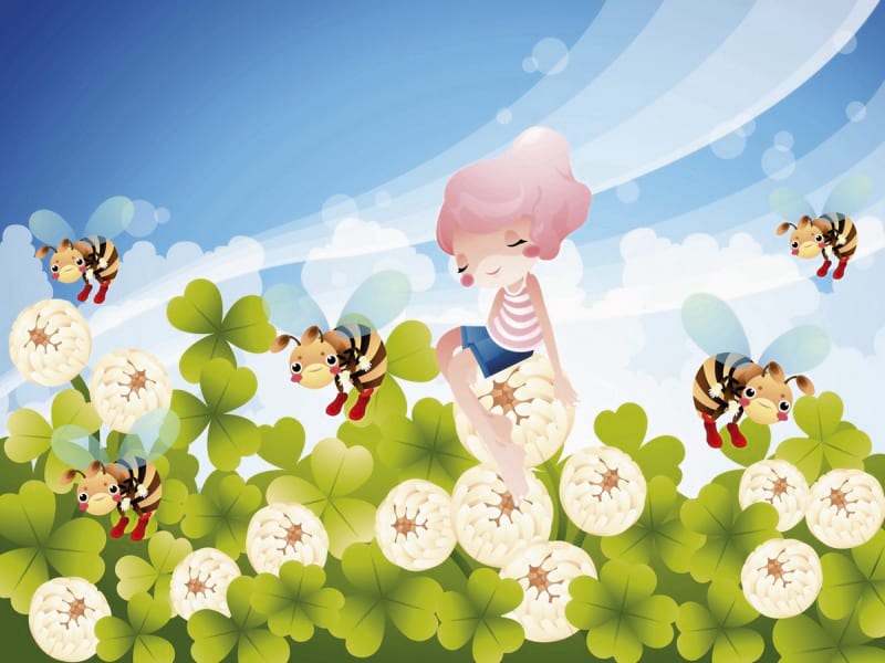 Fototapeta Feen- und Waldbienen