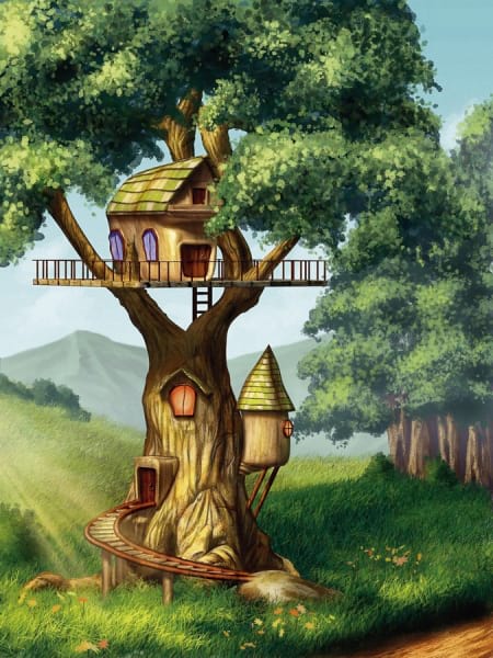 Fototapeta Märchenhaftes Baumhaus