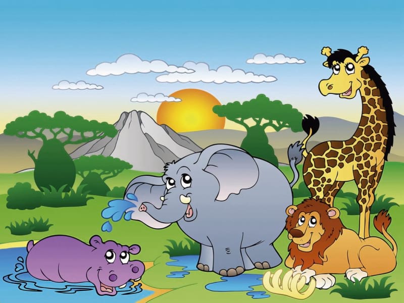 Fototapeta Cartoon-Tiere
