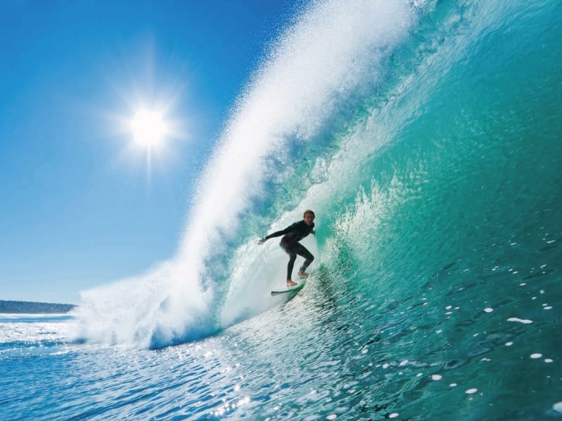Fototapeta Hochwellensurfen