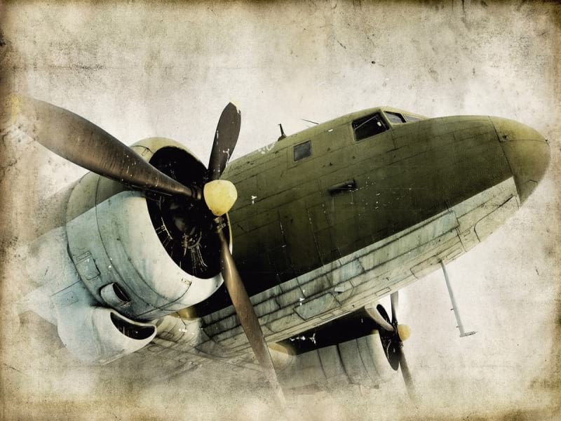 Fototapeta Altes Flugzeug