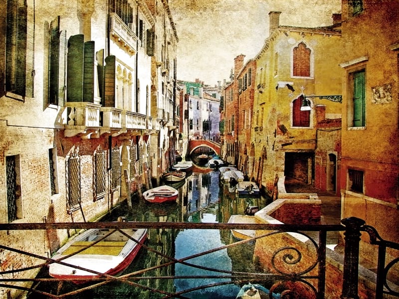 Fototapeta Boote in Venedig