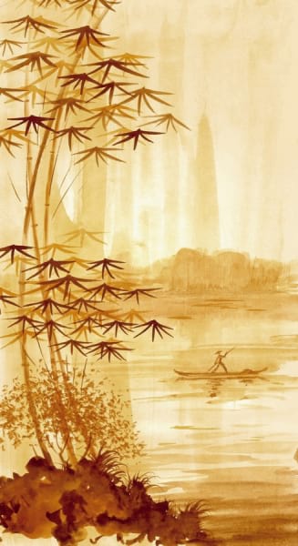 Fototapeta Japanische Landschaftsmalerei