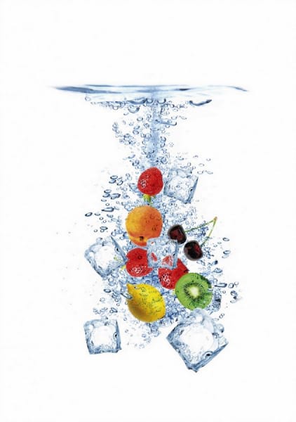 Fototapeta Eis und Obst