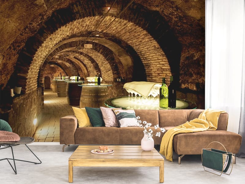 Fototapeta Weinkeller we wnętrzu salonu