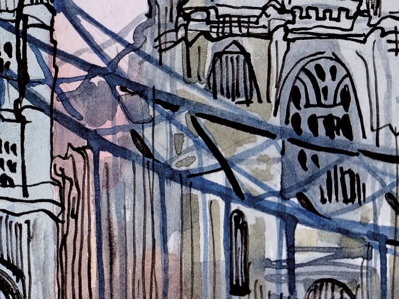 Fototapeta Londoner Zeichnung fragment # 1