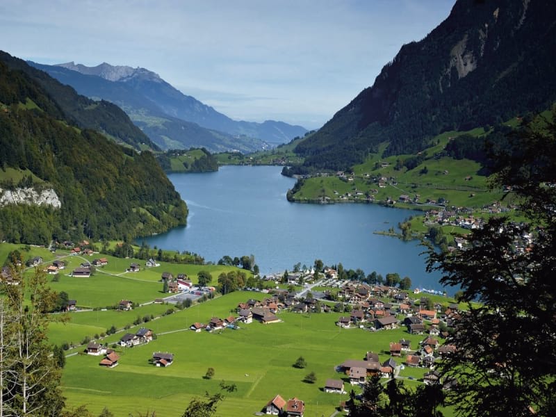 Fototapeta Tal in der Schweiz 