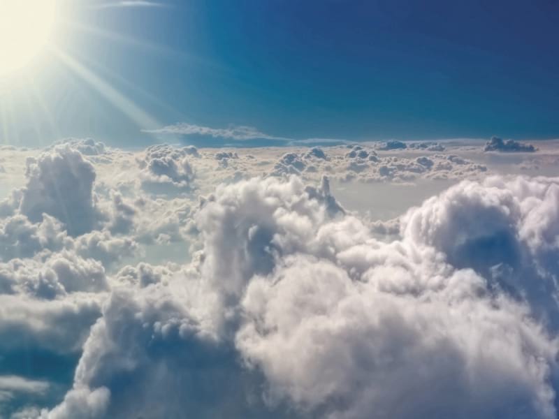 Fototapeta Weiße Wolken