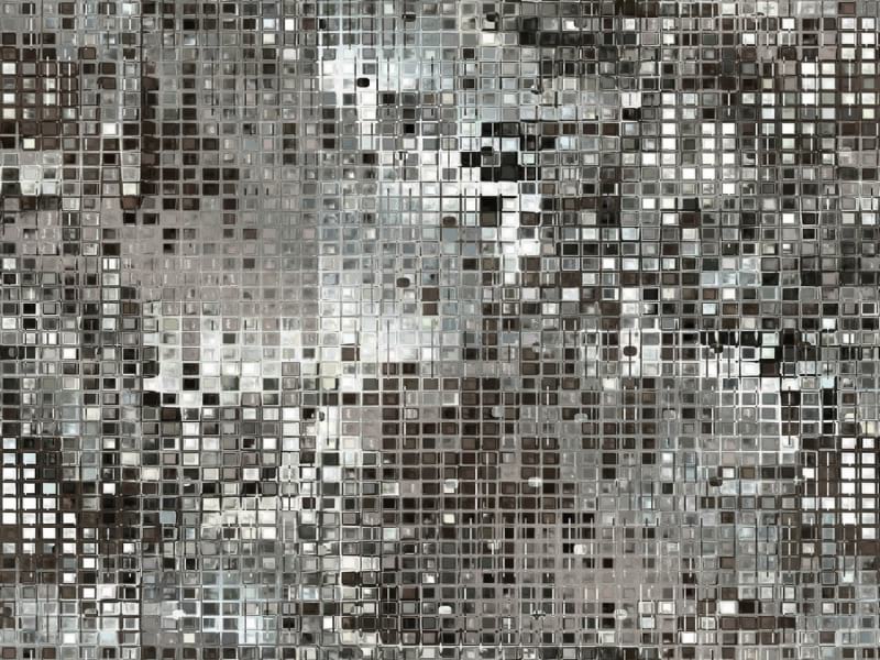 Fototapeta Silbernes Mosaik