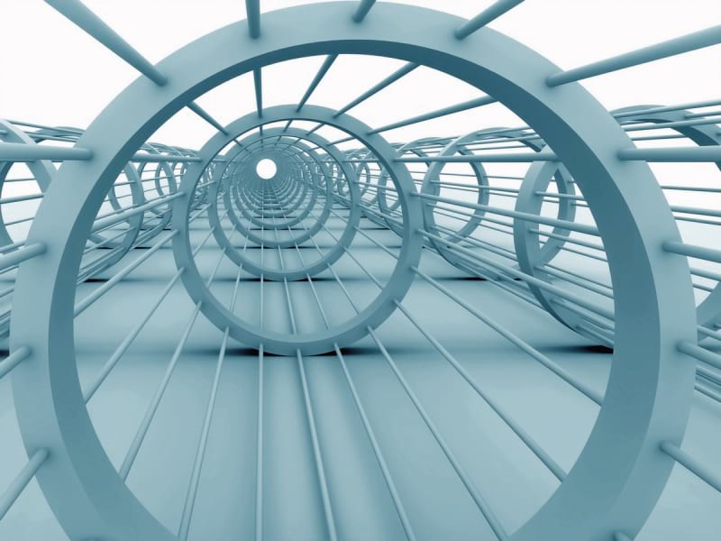 Fototapeta Tunnel der Zukunft