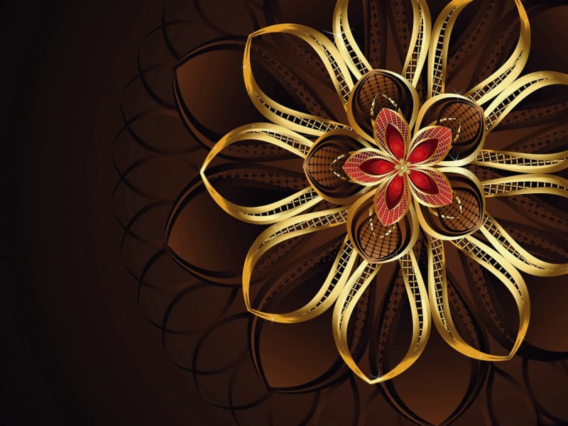 Fototapeta Geheimnisse der Goldenen Blume