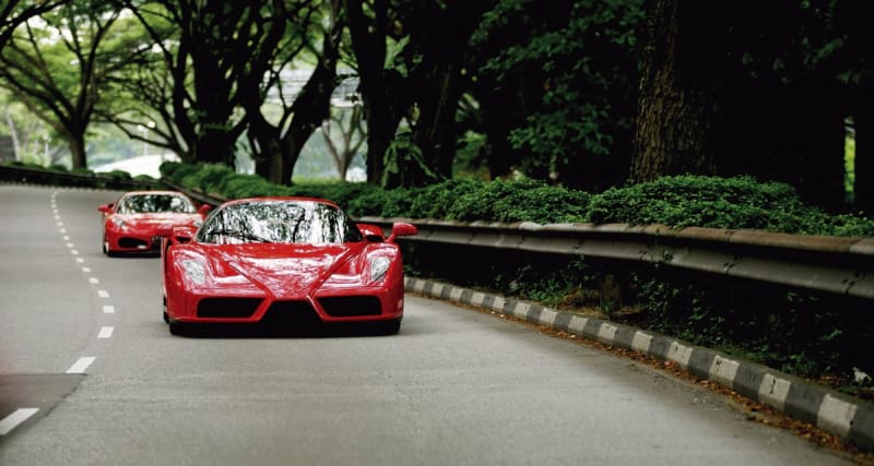 Fototapeta Zwei Ferraris