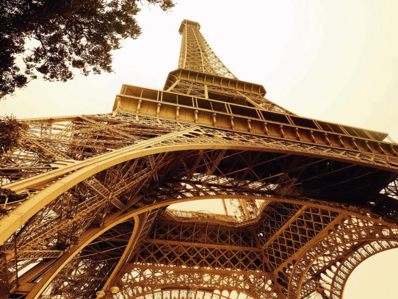 Fototapeta Eiffelturm im Retro-Stil