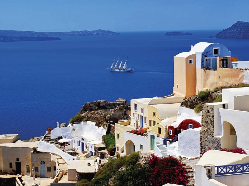 Fototapeta Insel Santorini