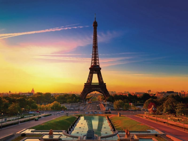 Fototapeta Morgendämmerung in Paris