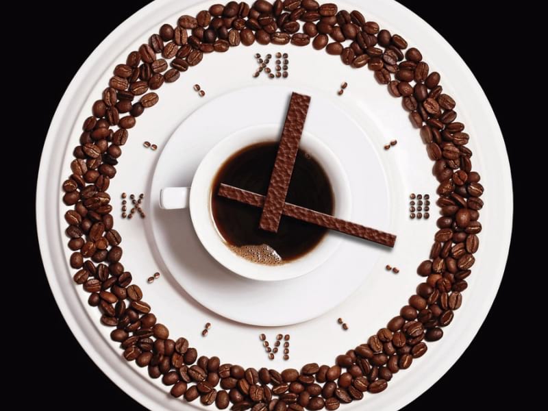 Fototapeta Kaffeeuhr