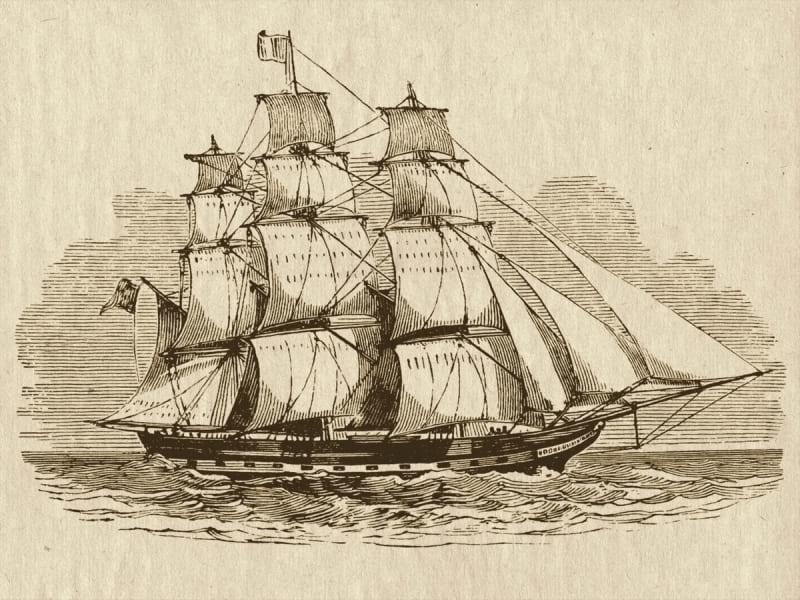 Fototapeta Vintage-Schiff