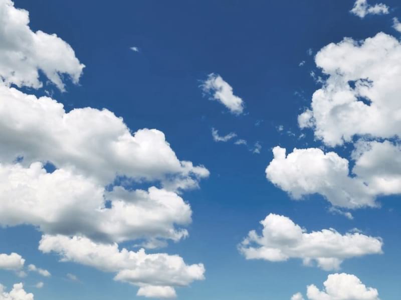 Fototapeta Blauer Himmel mit Wolken