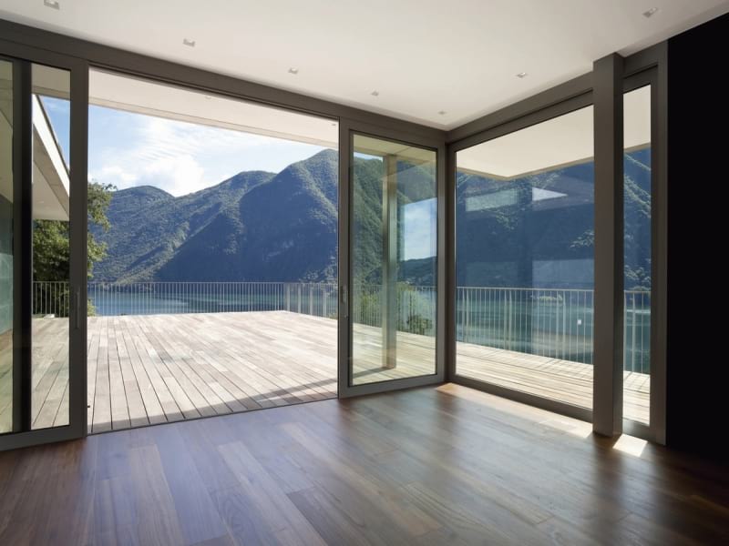 Fototapeta Blick von der Terrasse