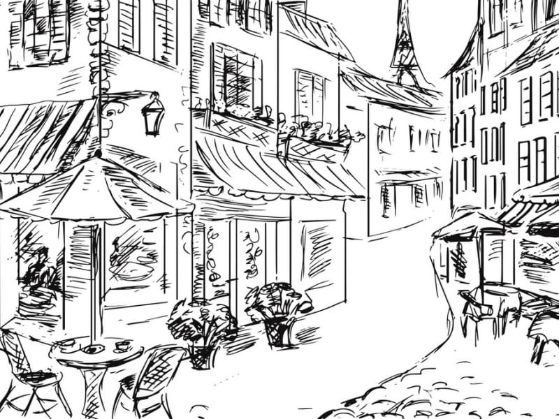 Fototapeta Straße in Paris