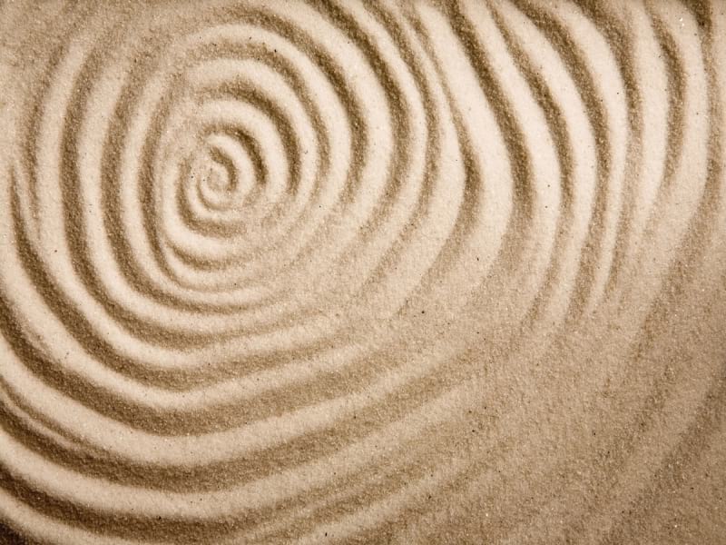 Fototapeta Kreise im Sand