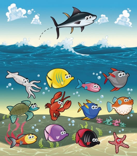 Fototapeta Lustiger Fisch