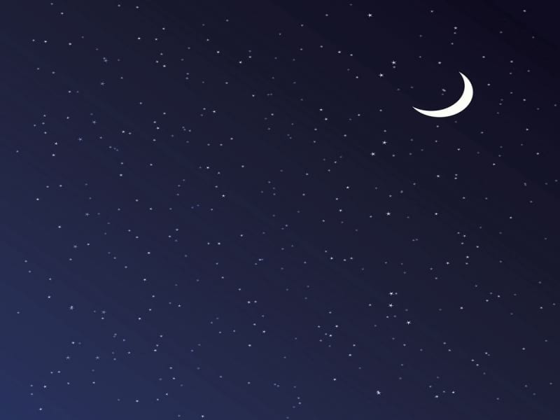 Fototapeta Mond am Himmel