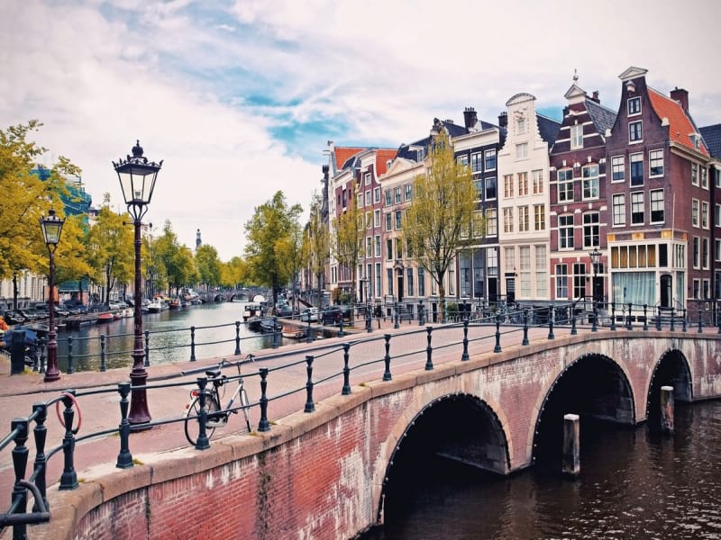 Fototapeta Brücke in Amsterdam